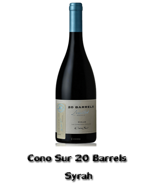 Cono sur 20 barrels  Syrah